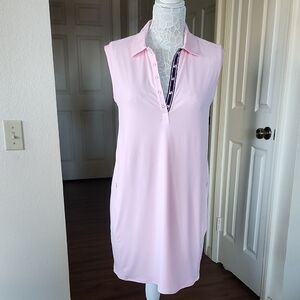 ANATOMIE Pink Sleeveless Golf Tennis Dress Size Large Made In Italy